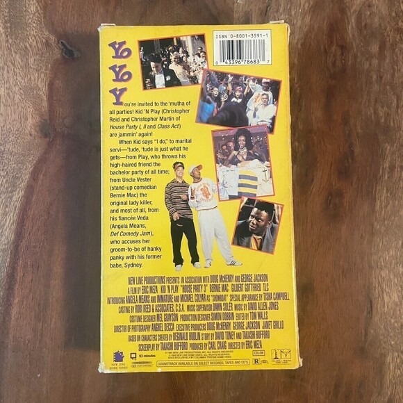 House Party 3 (VHS, 1994) Kid N' Play 90s Cult Comedy Bernie Mac Rare Tested - Picture 3 of 5